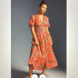 NWT Katerina Lurex Button front dress from Anthropology SZ 10